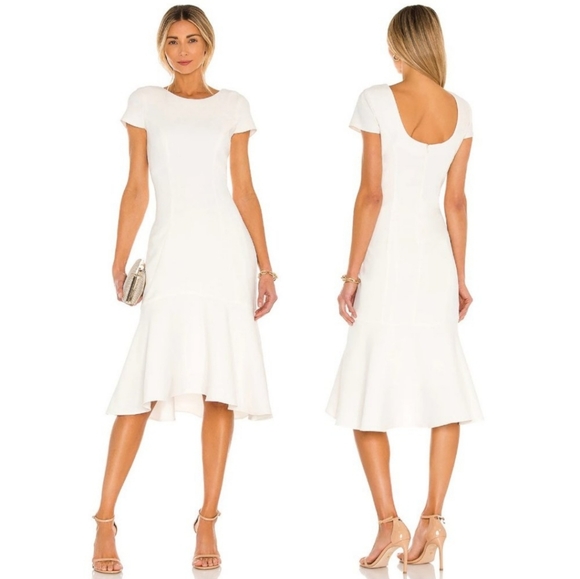 NEW Amanda Uprichard Evalina Ivory White Dress - Picture 7 of 7